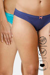 Zivame Anti-Microbial Low Rise Full Coverage Bikini Panty (Pack of 2) - Multicolor — thumbnail 1